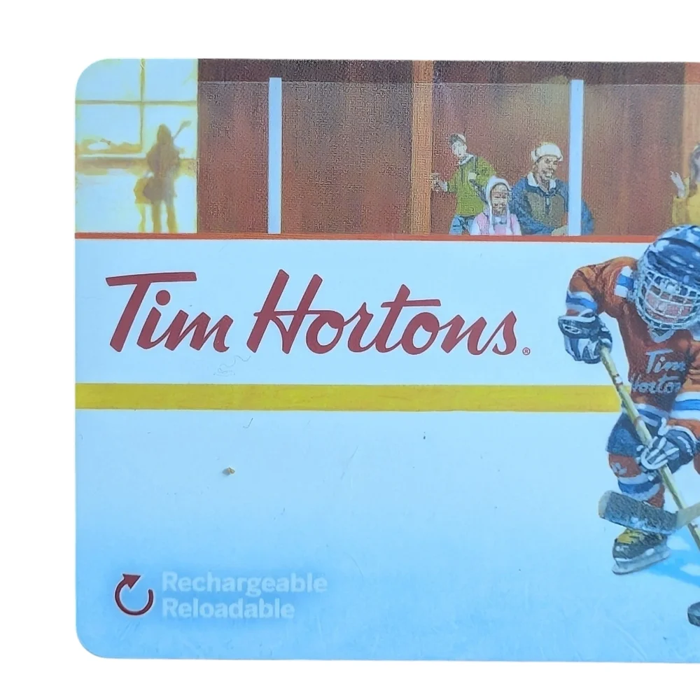 Tim Hortons Gift Card Kids Playing Hockey Design Collectible Zero Balance - Picture 4 of 4